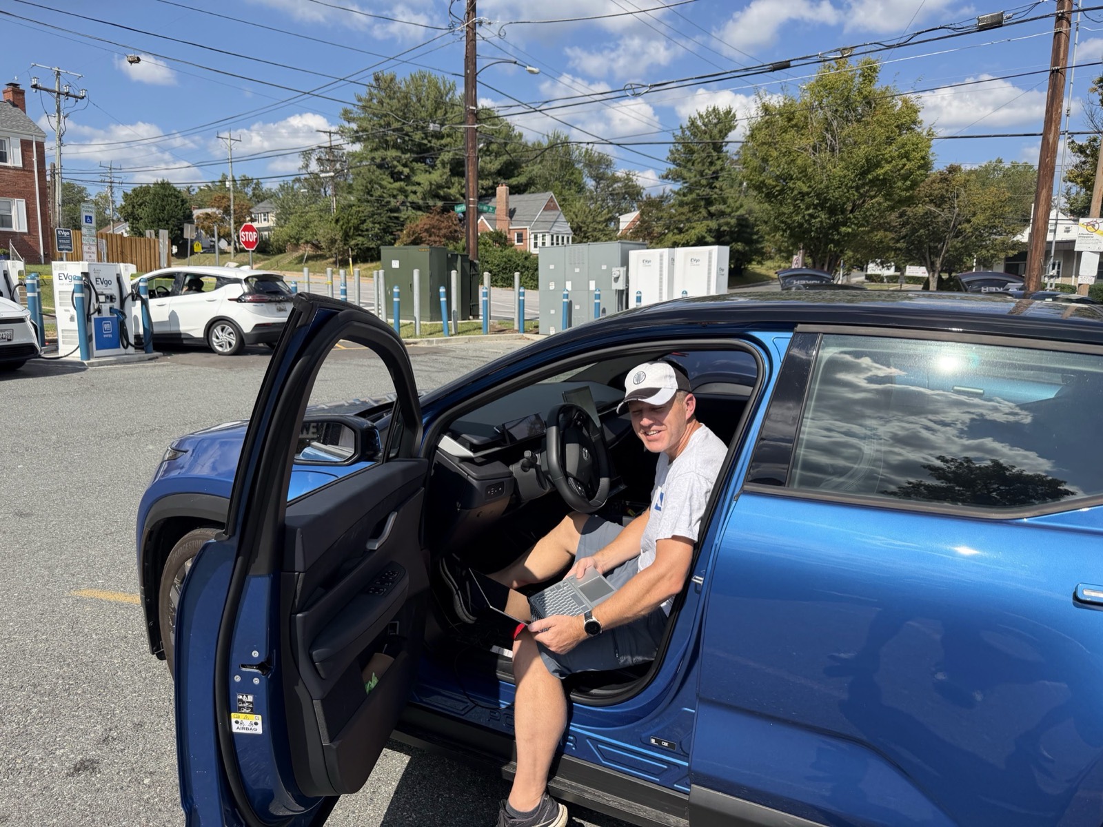 Pre-purchase electric vehicle repair inspection lineup