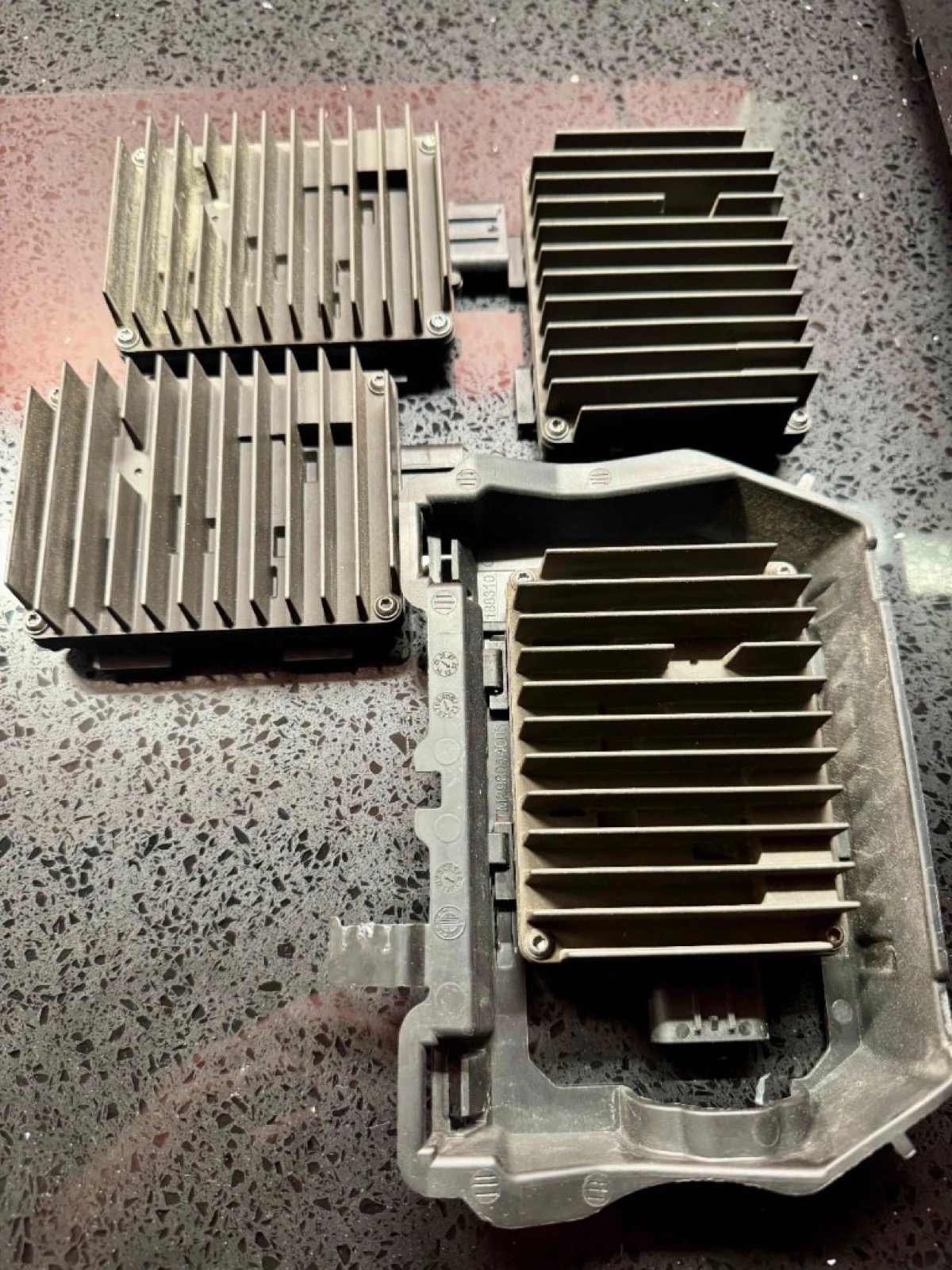 Fisker Ocean module replacements including amp heat sinks